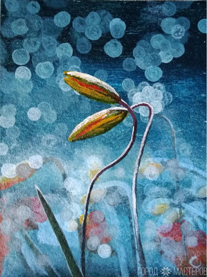 Картина акрилом Дыхание жизни - 2