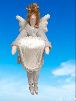 Тильды-хранительницы ватных палочек или дисков - 2