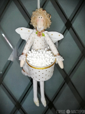 Тильды-хранительницы ватных палочек или дисков - 4