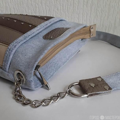 С натуральной кожей сумка crossbody - 4