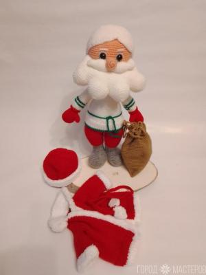 Вязаные Дед Мороз и снегурочка.Ручная работа . - 5