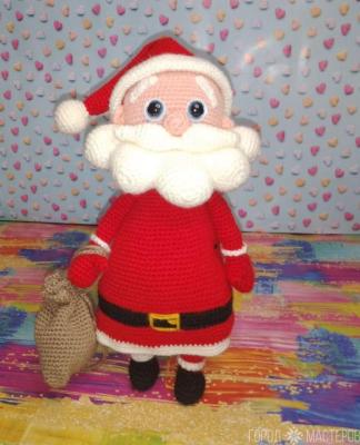 Вязаный Дед мороз . Новый год . Ручная работа - 4