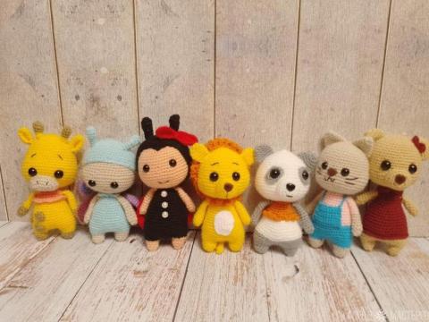 Вязаные зверята 10-12 см (коллекция) - 2