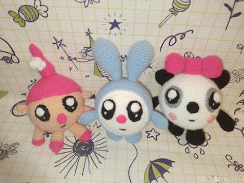 Вязаные смешарики Крош,Панда,Нюша,Ежик,Бараш - 2
