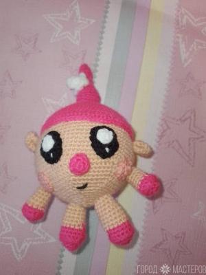 Вязаные смешарики Крош,Панда,Нюша,Ежик,Бараш - 4