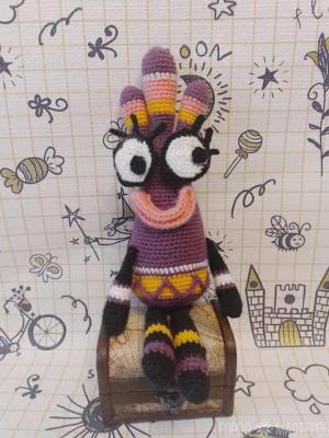 Вязаная Юси из мультика «Куми-Куми» 28 см - 3