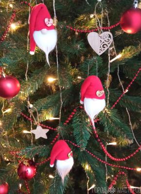 НАБОР гномиков-подвесок в скандинавском стиле - 3