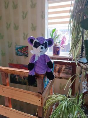 Енот "Филя" из плюша - 5