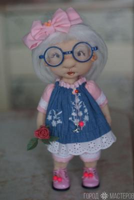 Текстильная, авторская кукла - 4