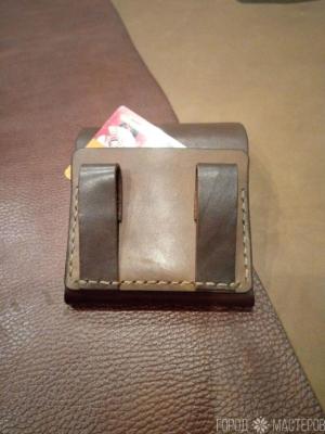 Кошелек на ремень из натуральной кожи - 3