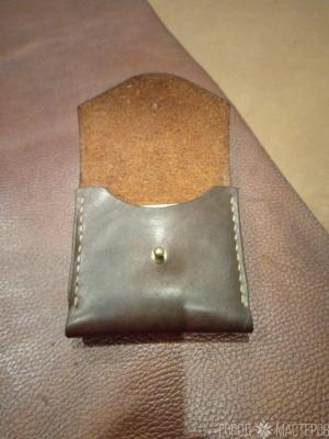 Кошелек на ремень из натуральной кожи - 4