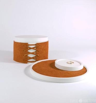 Декоративный набор (шкатулка + поднос-подставка) - 2