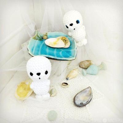 Тюлень. Игрушка вязаная - 2