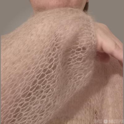 Свитер паутинка, джемпер паутинка из кид-мохера, 42-44 размер - 3