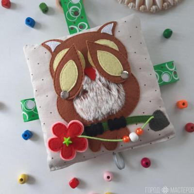 Игрушка из фетра: тактильная шуршащая карточка - 2
