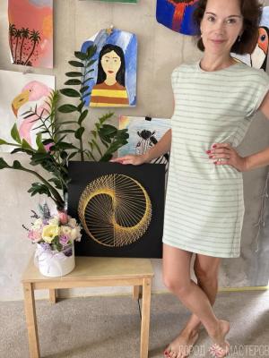 Декоративное панно в технике стринг арт - 2