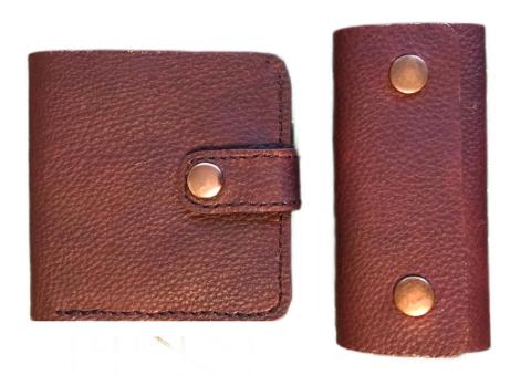 Продам подарочный набор изделий из кожи Crazy Horse в цвете шоколад - 2