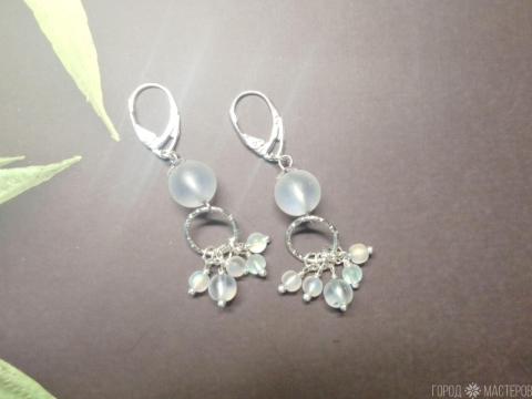 Серьги "Сверкающие сны" с австрийским хрусталём - 3