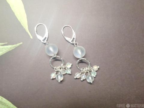 Серьги "Сверкающие сны" с австрийским хрусталём - 4