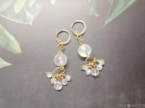 Серьги "Мелодия сердца" с австрийским хрусталём - 2