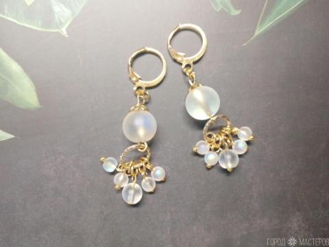 Серьги "Мелодия сердца" с австрийским хрусталём - 4