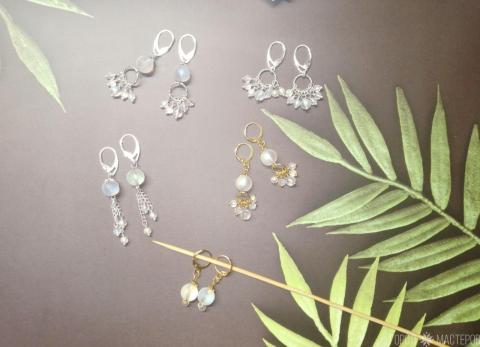 Серьги с автрийским хрусталем - 3