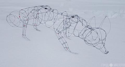 Проволочный фрэйм под светоинсталяцию - 2