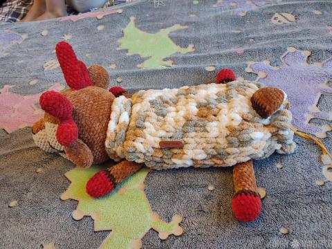 Пижамница-олененок из плюша - 4