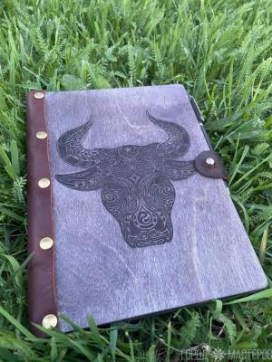 Ежедневник из дерева и кожи - 2