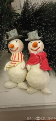 Ёлочные игрушки снеговики - 5