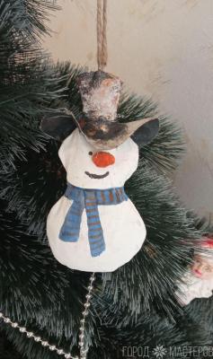 Ёлочная игрушка Снеговик - 2