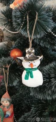 Ёлочная игрушка Снеговик - 3