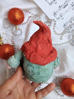 Ватная игрушка скандинавский гном - 3