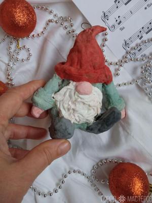 Ватная игрушка скандинавский гном - 5