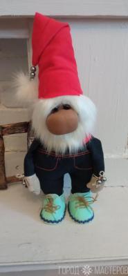 Прикольные джинсовые гномы ручной работы - 3