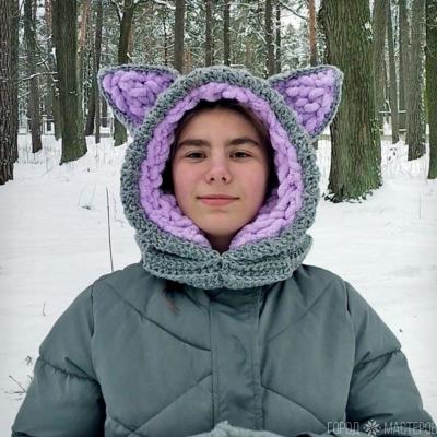 Лисошапка (шапка-лиса, капюшон, зверошапка) - 2