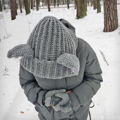 Лисошапка (шапка-лиса, капюшон, зверошапка) - 4