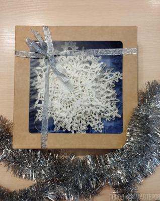 Набор новогодних снежинок на ёлку 10 шт. Диаметр 14-16 см. - 2