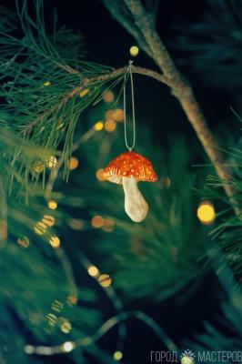 Елочные игрушки из ваты - 3