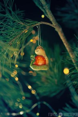 Елочная игрушка из ваты - 3