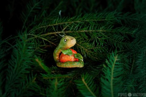 Елочная игрушка из ваты - 4