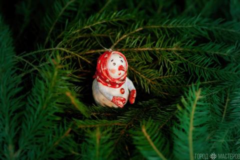 Елочные игрушки из ваты - 5