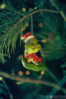 Елочная игрушка из ваты - 4