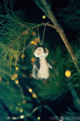 Елочная игрушка из ваты - 3