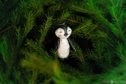 Елочная игрушка из ваты - 5