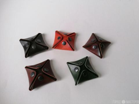 Монетница натуральная кожа, ручная работа - 2