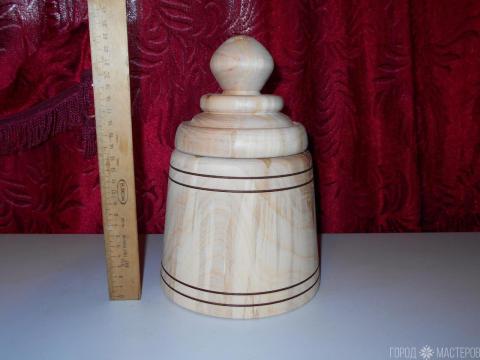 Бочонок для сыпучих продуктов, или под мёд. - 2