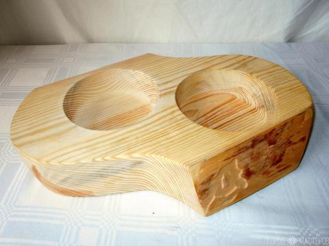 Менажница деревянная с крышкой - 2