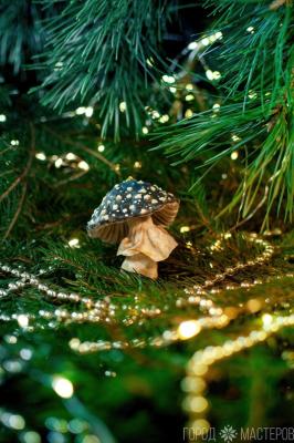 Елочная игрушка из ваты - 4