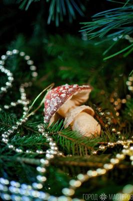 Елочная игрушка из ваты - 5